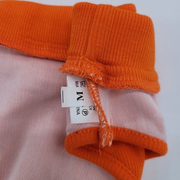 Women orange two Piece High Waisted Bikini Scoop Neck Crop Top Swimsuits - Picture 7 of 11